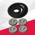 CIYISON 4 Pieces 14 mm Thickness Idler Wheel Belt Loop Idler Rubber