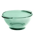 thumbnail image 3 of STP GOODS Borosilicate Glass Soup and Salad Bowl with Handles Set of 4 pcs 5.3" (13.5 cm) Service for 4 Stackable Dessert Bowls 15 fl oz (450 ml) Glass Cereal Bowl Set, Green, 3 of 8