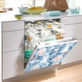 thumbnail image 2 of Yayeee Magnetic Dishwasher Cover for The Front Decoration Home Kitchen Machine Sticker Protector, Floral Easter Rabbits, 2 of 6