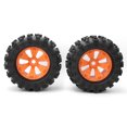 thumbnail image 1 of RC Car Wheel Tyre, Shock Resistant RC Car Wheel, RC Truck For RC Racing Car 1/8 Scale RC Car Orange Large, 1 of 8