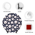 thumbnail image 4 of Daiia Cute Basebal Printed Pattern Ceramic Plate Dinner Plates Bone China Decorative Plates with Display Stand Art Ceramic Ornaments for Wall Hanging Decoration-10in, 4 of 6