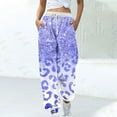 thumbnail image 2 of Birdeem Pantalon à Cordon Imprimé Color Block pour Femmes, 2 of 5