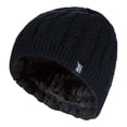 thumbnail image 1 of Heat Holders - Womens Ribbed Cable Knit Fleece Lined Thermal Knitted Beanie Hat, 1 of 2