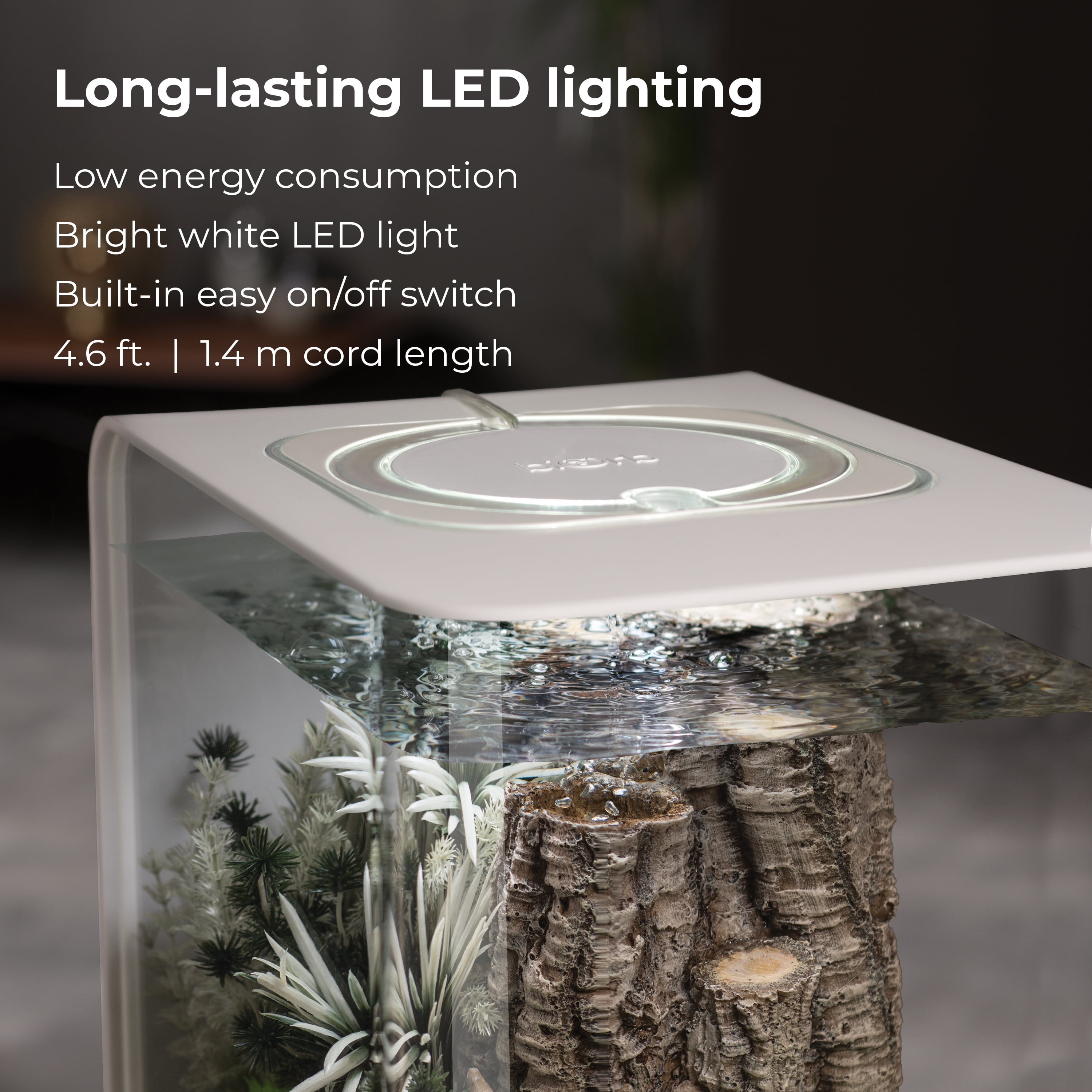 biOrb FLOW 30 Aquarium with Standard Light - 8 Gallon, White