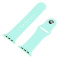 thumbnail image 2 of For Apple Watch SE (2022) 40mm / SE 40mm / 6 / 5 / 4 40mm Silicone Watch Strap + PC Watch Case with, 2 of 5