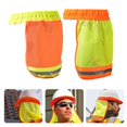 thumbnail image 3 of Safety Hard Hat Helmet Neck Cover Reflective High Visibility Mesh Sun Protector, 3 of 5