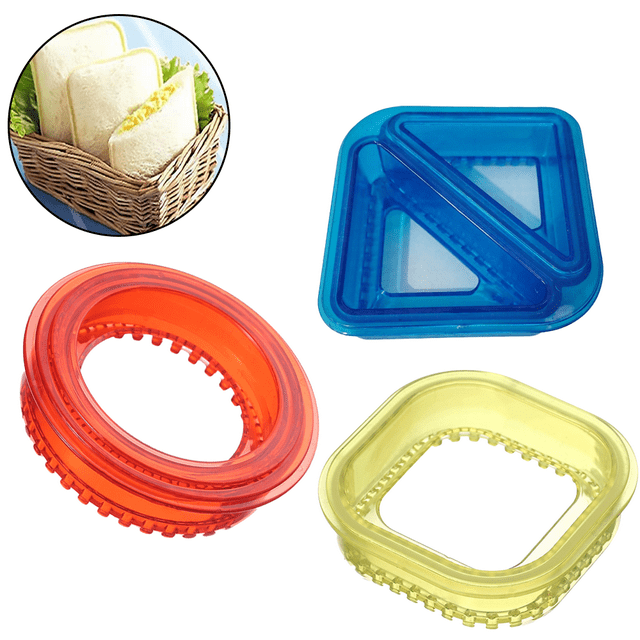 Sandwich Cutter and Sealer -Sandwich Maker - Great for Lunchbox and Bento Box - Boys and Girls Kids Lunch