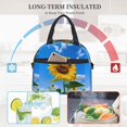 thumbnail image 4 of Naloa Blue Sky Sunflower Print Lunch Bag for Women & Men Insulated Lunch Box or Cooler Lunch Tote Bags for Work, Travel, Outdoor, 4 of 5