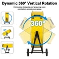 thumbnail image 7 of Achazel 24 Inch Industrial Drum Fan,Ultra Quiet Variable Speed 7800 CFM High Velocity Floor Fan with DC Motor for Warehouse Workshops Garage Cooling Yellow, 7 of 7