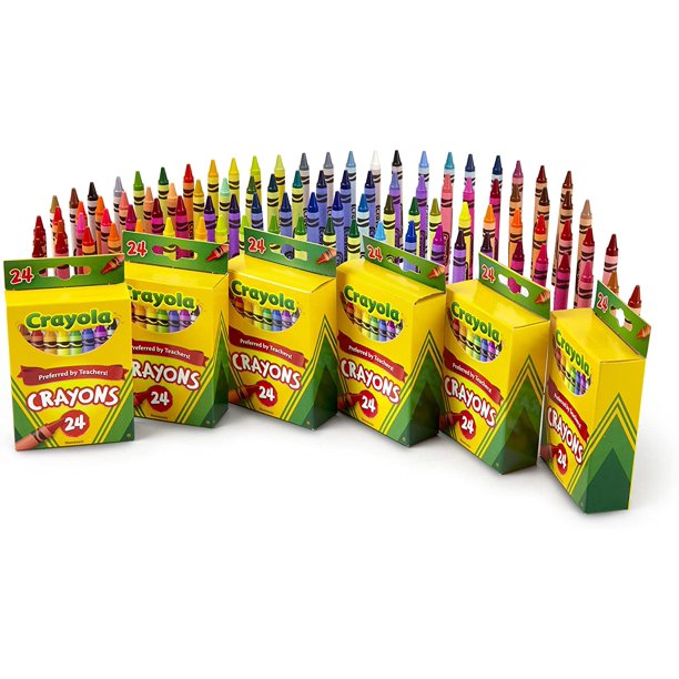 Crayola Crayons, School & Art Supplies, Bulk 6 Pack of 24Count