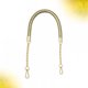 thumbnail image 3 of WORGEOUS Thicken PU cuero asas de bolso correa de cadena de metal hebilla de repuesto correa de banda para mujer bolso de señora DIY (dorado), 3 of 7