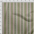 thumbnail image 3 of oneOone Cotton Jersey Olive Green Fabric Stripe Ikat Sewing Craft Projects Fabric Prints By Yard 58 Inch Wide, 3 of 4