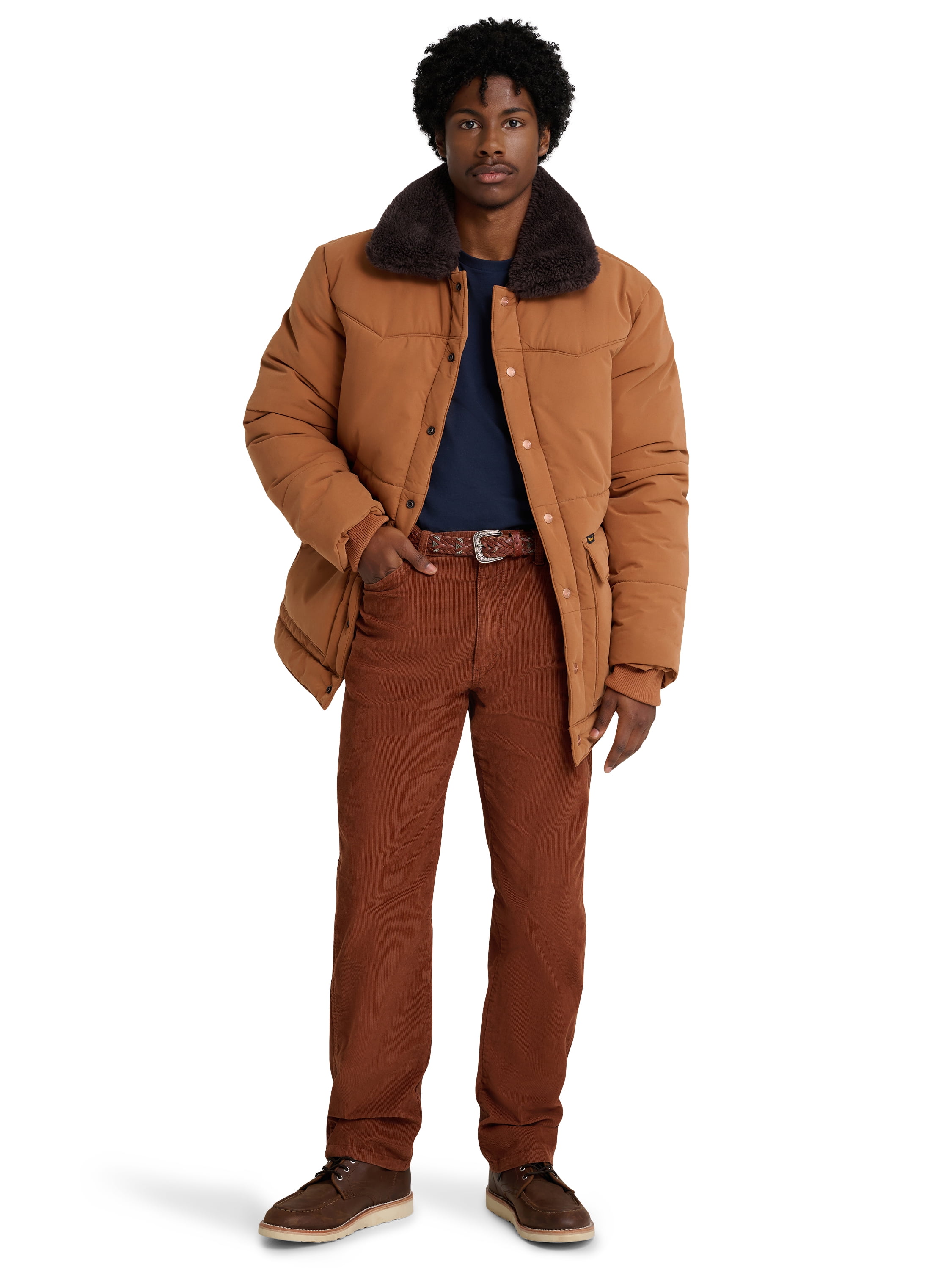 Wrangler® x Stranger Things® 13MWZ Cowboy Cut Corduroy Pant in Upside Down Brown, Sizes 30x32-38x34