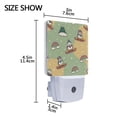 thumbnail image 4 of Christmas Snowman Sledding Rainbow Clouds LED Night Light Sensor Lamp Plug-in Adjustable Brightness 2 Pack, 4 of 7