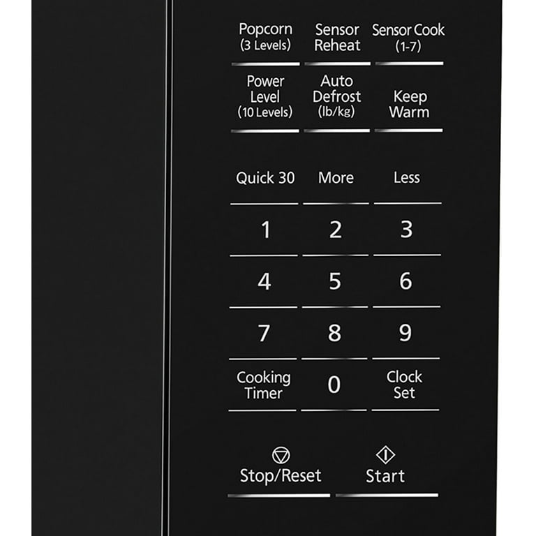 Panasonic 1.3 Cu ft. 1100W Genius Sensor Microwave Oven, Embossed