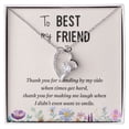 thumbnail image 1 of To My Best Friend Thank you Forever Necklace w Message Card, 1 of 7