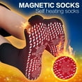 thumbnail image 2 of Self-heating Magnetic Socks for Women Men Self Heated Socks Tour Magnetic Therapy Comfortable Winter Warm Massage Socks Pression (Black and Red), 2 of 7