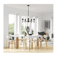 thumbnail image 4 of Sunset Stella 5-Light  Black Chandelier with Glass Shades F27035-31, 4 of 7