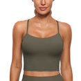 thumbnail image 1 of Sostén CRZ YOGA Butterluxe Y Back Longline con Relleno Ligero Army XL, 1 of 5