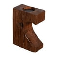 thumbnail image 2 of Rustic Teak Wood Railroad Tie Candle Holder | Distressed Aged Wooden Candle Stand | Rustic Ranch Style Decor | Unique One-Of-A-Kind Gift, 2 of 6
