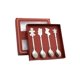thumbnail image 3 of Juego de 4 cucharas navideñas para revolver, cubiertos portátiles y reutilizables, cuchara de té navideña plata, 3 of 9
