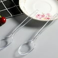 thumbnail image 5 of Cubiertos desechables de plástico transparente Utensilios desechables 100 unidades, 5 of 5