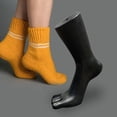 thumbnail image 2 of Human Foot Model Medium Stocking, Mannequin Foot Model, Display Jewelry Display Stand, Toe Separate Mannequin, Foot Sock Display for Retail Socks  black with right, 2 of 9