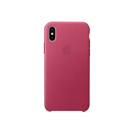 Apple Leather Case for iPhone X - Pink Fuchsia