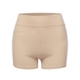 thumbnail image 2 of A2Y Women's Basic Solid Premium Cotton High Rise Bike Shorts Sand M, 2 of 5