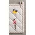 thumbnail image 3 of Birdies on Wire 100% Cotton Set of 2 Pot Holders with Loop Heat Resistant for BBQ | Cooking | Baking | Grilling | Microwave | Barbecue | Spring/Summer (8 Inch by 8 Inch)., 3 of 8