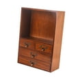 thumbnail image 4 of Organizador de Escritorio Vintage, Armario de Almacenamiento, Decorativo, Retro Rústico con Cajón, Caja de Almacenamiento de Escritorio de Madera para, 4 of 9