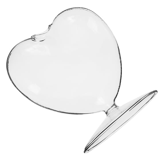 FELTECHELECTR Unique Flower Vase Clear Glass Vase Heart Shaped 1Pack