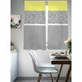 thumbnail image 4 of Grey Yellow Flowers Sheer Curtains for Living Room Bedroom Classic Botanical Art Elegant Sheer Curtains 63 Inch Long 2 Panels Set Light Filtering Curtain Window Treatments Drapes for Dining Room, 4 of 6