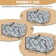 thumbnail image 6 of ZIATUBLES Daisy Print Toaster Oven Cover Stain Resistant Kitchen Countertop Appliance Dust Cover Small Size Appliance Protector Storage Bag with Side Pocket, 18.5" x 14.5" x 9", 6 of 8