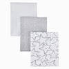 Little Star Organic Baby Boy, Girl, Unisex 3 Pk Burp Cloths, One Size