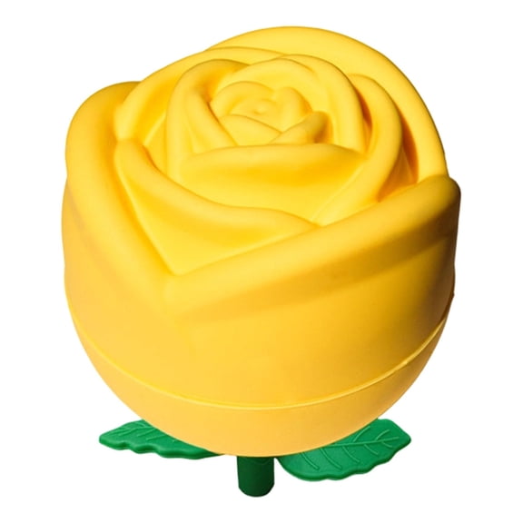 Solivara Large Rose Ice Silicone Mold 2 Inch For Home Cocktail Making(Yellow Rose,3.15*2.36in)