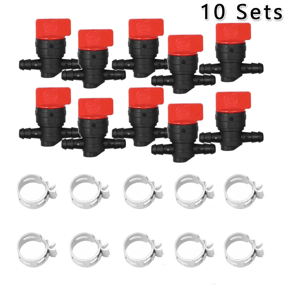 10Set 1/4Inch Inline Fuel Shutoff Valve CutOff Gas Valve Walmart