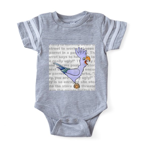 CafePress - Parrot Joke - Cute Infant Baby Football Bodysuit