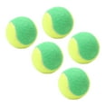 thumbnail image 2 of Training Tennis Ball, 5PCS 6cm Diameter Rubber Elastic Balls Easy To Hold With Fabric Finish For Office Games Orange,Green, 2 of 8