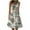 Orange, variant on IROINNID Women's Round Neckline A-Line Dress Sleeveless Letter Casual Pocket Print Long Dress