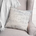 thumbnail image 3 of Creative Products White Textured Medallion II 18 x 18 Spun Poly Pillow, 3 of 3