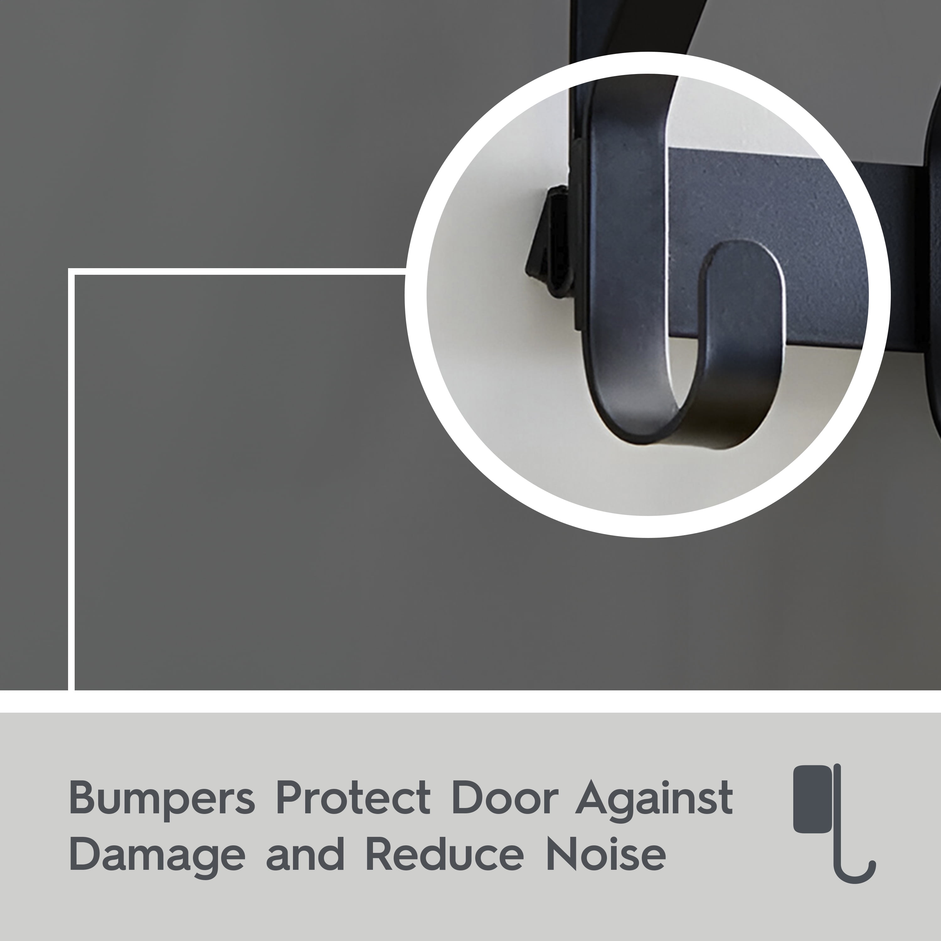 Better Homes & Gardens SnugFit Over-the-Door Hook Rack with 6 Double Hooks, Matte Black