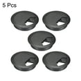 thumbnail image 4 of Cable Hole Cover, 2-3/8" Plastic Desk Grommet for Wire Organizer 5 Pcs (Black), 4 of 4