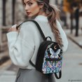 thumbnail image 3 of HELLHERO Butterfly & Mushroom Mini Backpack for Travel Work, Lightweight Travel Shoulder Bag Polyester Lots of Pockets Backpack Purse, 3 of 8