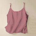 thumbnail image 2 of Htigea Womens Sleeveless Pajamas Pj Tank Top Sleepwear Summer Loungewear Wine,L, 2 of 6