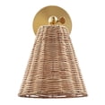 thumbnail image 3 of Meridian M90118NB 1-Light Wall Sconce in Natural Brass (Set of 2), 3 of 5