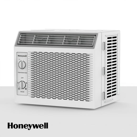 Honeywell 5,000 BTU Window Air Conditioner, Adjustable Thermostat, 7 settings, Quiet, 150 sq ft Coverage