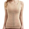 thumbnail image 2 of RXIRUCGD Haut Chaud Chauffant pour Femmes, Mode, Col Rond, Coussinet de Poitrine, Gainant ( Beige, Taille : 2TG ), 2 of 3