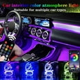 thumbnail image 2 of MesaSe LED Neon Car Interior Atmosphere Light Kit  5-in-1 Vehicle Ambient Lighting with Dashboard & Door Accent Strips  Multi-Color Change with APP Music Control  Water Resistant  12V Plu, 2 of 7