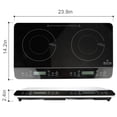 thumbnail image 4 of Duxtop LCD Portable Double Induction Cooktop, 1800W Electric Countertop Burner, 9620LS/BT-350DZ, 4 of 8